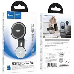 Магнітний тримач Hoco H93 Stable magnetic MagSafe for Apple Black - мініатюра 6