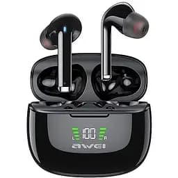 Бездротові Bluetooth навушники Awei TA8 із зарядним чохлом чорні