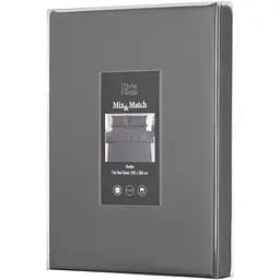 Простыня Ardesto Mix&Match Premium, 240x260см, 100% хлопок, сатин, серый (ART2426FSY)