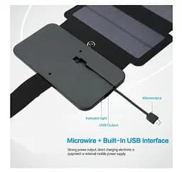 Портативная солнечная панель Voltronic Sun Charger 4 Solar Foldings - мініатюра 4