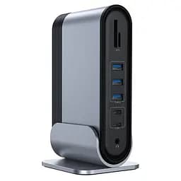 Хаб адаптер Baseus Working Station Four-Screen 16-in-1 (CAHub-HG0G) - мініатюра 2