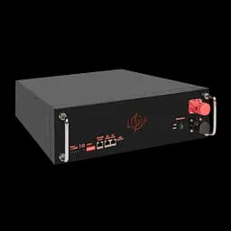 Акумулятор LP LiFePO4 51,2V - 100 Ah (5120Wh) (BMS SP 100A/50А) RM RS485/CAN LCD BL - мініатюра 4