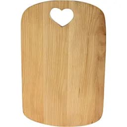 Дошка обробна Brizoll Heart бук 23.5x36х1.8 см (D015)