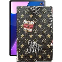 Чохол StatusCASE з екошкіри для планшету Lenovo Tab P12 Pro Луі-Вітон-коричневий