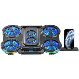 Охолоджувальна підставка для ноутбука до 18 дюймів GamePro GPCP-770 6xfans - мініатюра 2