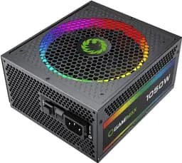 Блок живлення 1050 Вт, GameMax RGB 1050 PRO, Black, модульний, 80+ Gold, Active PFC, 14 см з ARGB підсвічуванням - мініатюра 3