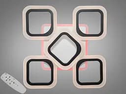 Стельова люстра з пультом, диммером і LED підсвічуванням, 60W