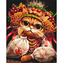 Картина по номерам Brushme Кошка Журбинка © Марианна Пащук 40x50 см