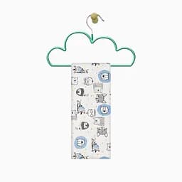 Пелюшки фланелеві Cosas Blue Leo & Giraffe 80х100 см, блакитні - мініатюра 4