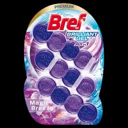 Засіб для чищення унітазу Bref Brilliant Gel All in 1 Чарівний бриз, 3 шт. (860757)