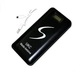 Портативное зарядное устройство для Power Bank UKC 30000 Lcd Павербанк USB черный