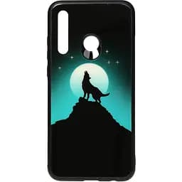Чохол-накладка Toto Night Light Print Glass Case HuAwei P Smart+ 2019 Howling Wolf
