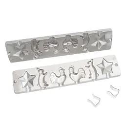 Форма для приготування льодяників і цукерок на паличці «Зірка, Півник і Зайчик», ХЕАЗ 81831