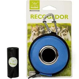 Диспенсер для мешков круглый Nunbell EVA с пакетами синий