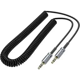 Кабель аудіо AUX адаптер Hoco UPA31 3.5 мм to 3.5 мм 3 м тато тато пружина