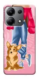 Чохол Demsky Girl and corgi для Xiaomi Redmi Note 13 4G