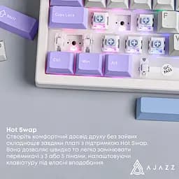 Клавіатура бездротова Ajazz AK980 V2 Gift Switch V2 White (AK980-V2-G-PWB) - мініатюра 12