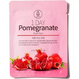 Тканинна маска для обличчя MED B 1 Day, з екстрактом гранату, 27 г