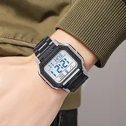 Наручний годинник чоловічий 2264BKSIWT Black-Silver-White Skmei acs0030086 - мініатюра 4