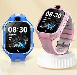 Розумний дитячий годинник Lemfo F7 з AMOLED дисплеєм, GPS трекером, сім картою та роботою до 5–7 днів Рожевий - мініатюра 4