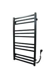 Електрична рушникосушарка Kosser Велді 1000x500/12 ЕR тайм. нержавіюча сталь (чорний) ДВ02ER, Чорний матовий, Праве