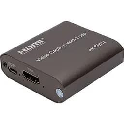 Карта відеозахоплення PowerPlant HDMI 4k/60hz зовнішня (HDVC5)
