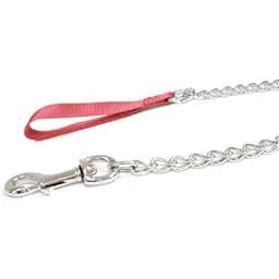 Поводок-цепочка Croci нейлон 1 м х 4 мм красный