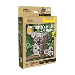 Тривимірна головоломка-конструктор CubicFun National Geographic Дикі тварини Коала (DS1176h) - мініатюра 3