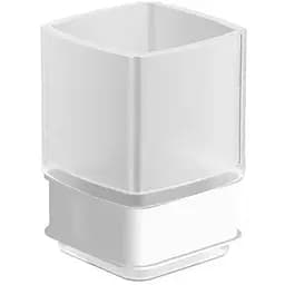 Склянка для ванної кімнати Volle Teo матове скло 15-88-111 хром