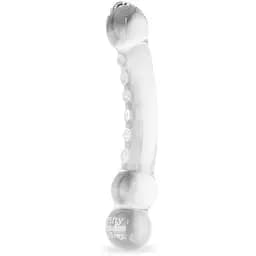 Стеклянный фаллоимитатор Fifty Shades of Grey Drive Me Crazy 19 см прозрачный