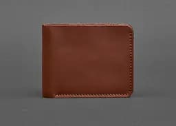 Мужской кожаный портмоне 4.1 (4 кармана) светло-коричневый