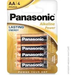 Батарейка PANASONIC LR6REB/4BPR Alkaline Power(Bronze) АА 4 на блистере (5410853032984)