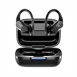 Спортивні бездротові Bluetooth навушники TWS T59, з індикатором заряду і кнопками управління та LED-дисплеєм - мініатюра 3