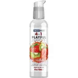 Лубрикант на водній основі Swiss Navy 4 in 1 Полуниця-ківі 118 мл