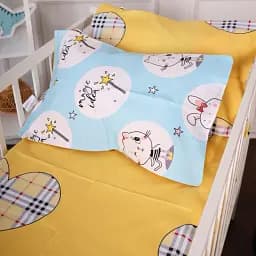 Простирадло на резинці MirSon Kids Time 20-0044 Cats and bunnies 80х160 см (2200009640902)