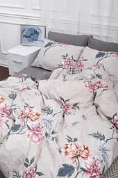 Підковдра Moon&Star Бязь Gold Люкс Flowers Gray Євро 200x220 см - мініатюра 3
