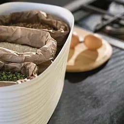 Хлібниця Guzzini Tierra з бамбуковою кришкою 39.2x23.2x19 см коричнева (179600158) - мініатюра 2