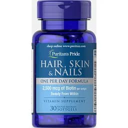 Формула для волосся, шкіри, нігтів Puritan's Pride Hair Skin & Nails 30 капсул