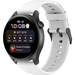 Ремінець силіконовий для смарт-годин BeWatch HW Huawei Watch 22 мм Білий (102HW01)