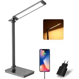 Світлодіодна настільна ламп 5 кольорів і 10 рівнів яскравості