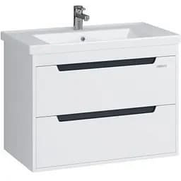 Тумба підвісна Sanwerk Грета Air 80 Білий з умивальником New Line (MV0000887) Білий