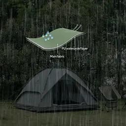 Намет Naturehike NH21ZP008 чотиримісний автоматичний темно-зелений - мініатюра 7