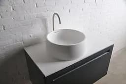 Раковина Volle Solid surface ø420 13-40-468, Білий - мініатюра 3