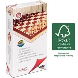 Шахи CAYRO дерев'яні поле 30х30 см (601)