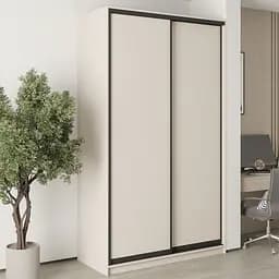 Шафа-купе дводверна MebelStar Стандарт BG 2ДСП 140x45x240 см Кашемір (MBS-9989)