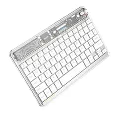 Клавиатура беспроводная HOCO S55 Transparent Discovery edition wireless BT keyboard Space White
