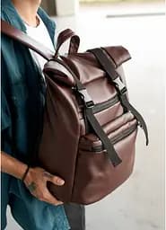 Чоловічий рюкзак ролл Sambag RollTop LTT шоколадний 41 x 30 x 16 см (24238020m) - мініатюра 8