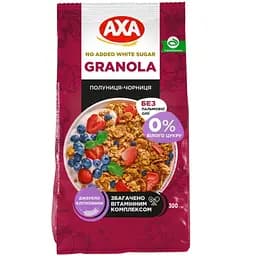 Гранола AXA с клубникой и черникой без добавления сахара 300 г