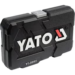 Набір головок торцевих Yato квадрат 3/8", М= 6-22 мм з інструментами 22 шт. (YT-38561) - мініатюра 3