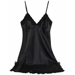 Пеньюар спокусливий з коротким кроєм XS/S Чорний K0618-1